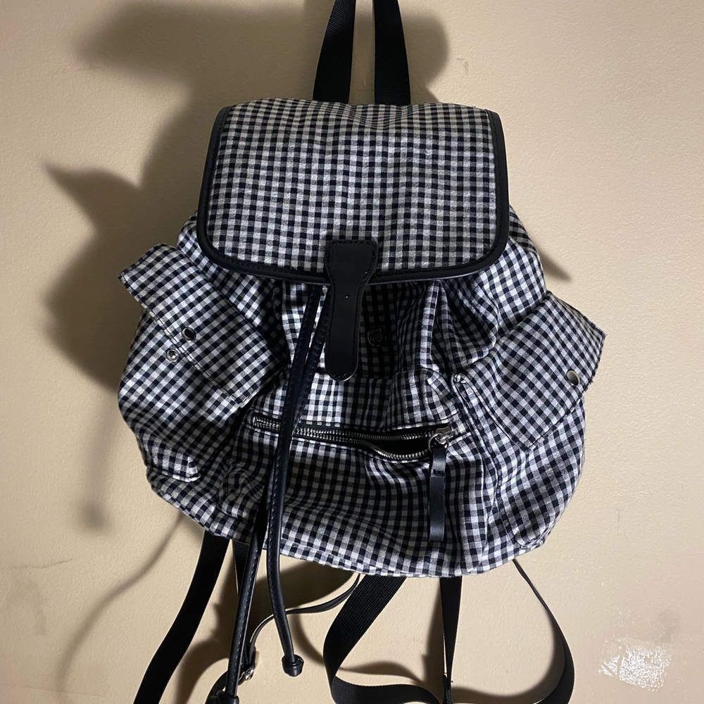 Grunge Plaid Backpack